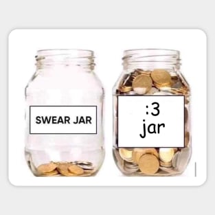 :3 jar Sticker